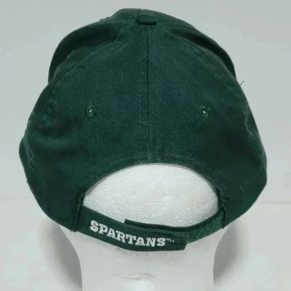 Michigan State University Spartans Hat Srapback Embroidered Adjustable MSU Green - Picture 2 of 4